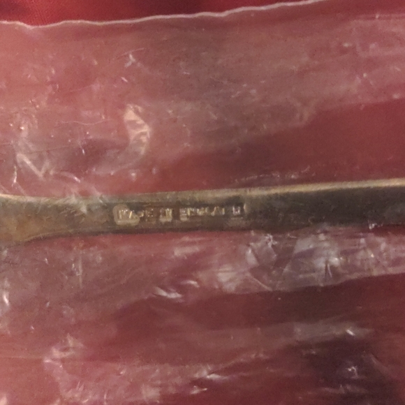 QUEEN ANNE SILVER PLATED ENGLAND SIGNED 2 Piece Set Large Fork & Spoon - Picture 10 of 16